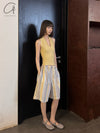 BASERANGE French-made organic cotton striped shorts (BAS-SHST-PO-SU25-MARTINIQUE STRIPE)